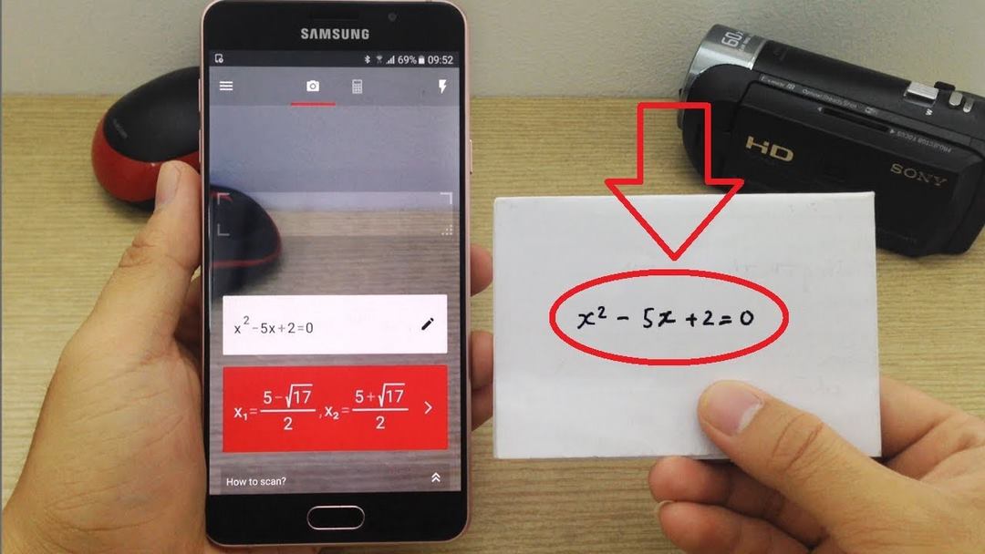 Phần mềm giải toán Camera Math Calculator