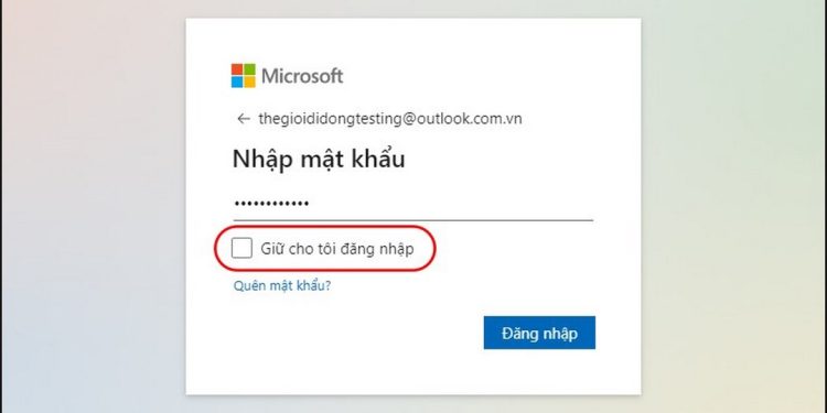 Như vậy là bạn đã đăng nhập vào Outlook thành công.