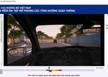 Phần mềm mô phỏng các tình huống giao thông của bộ GTVT