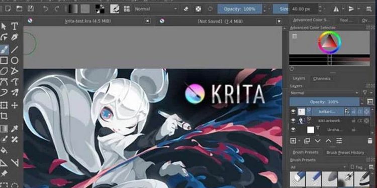 Phần mềm Krita là một phần mềm vẽ trên máy tính chuyên nghiệp